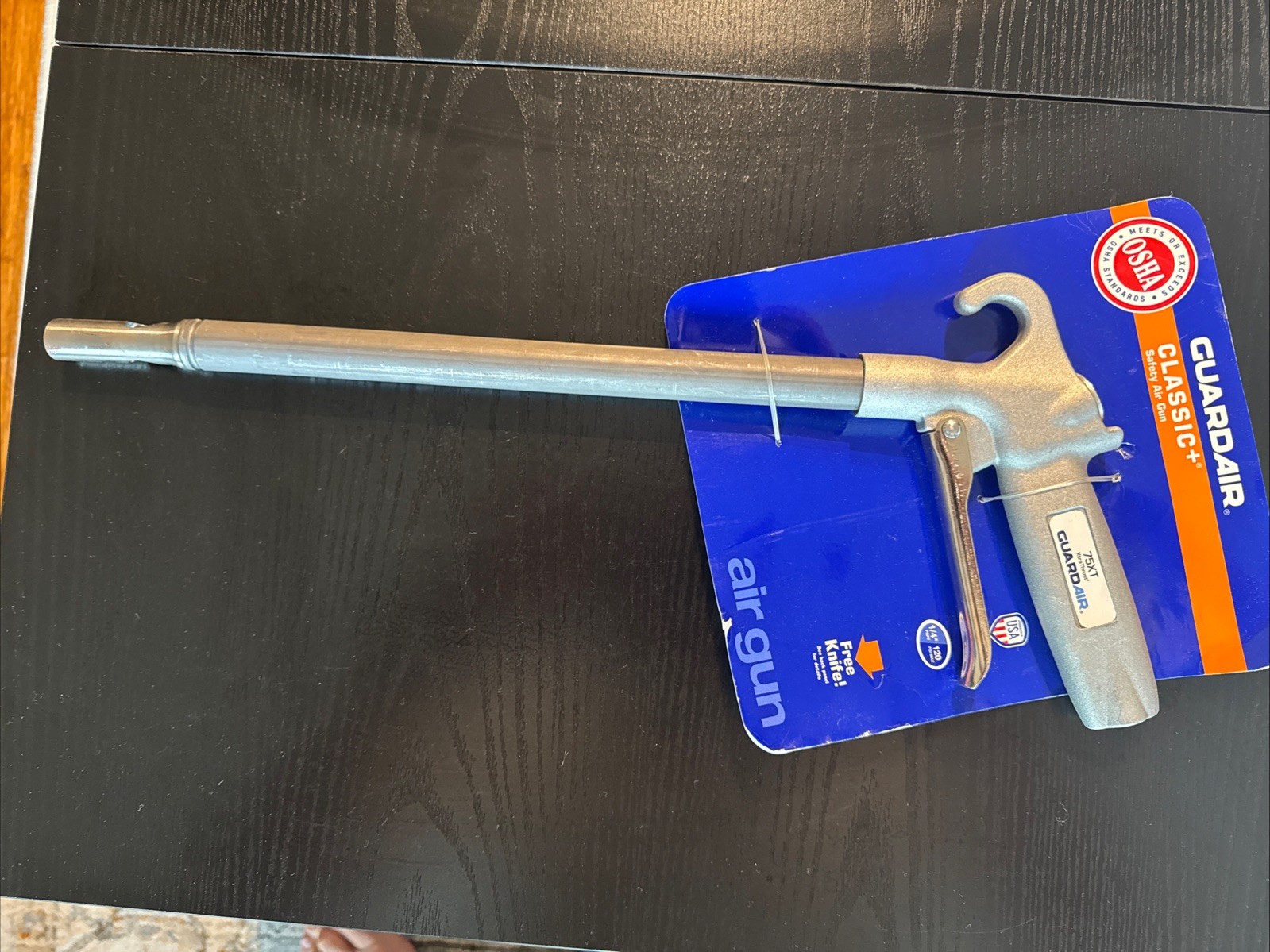 Long John Safety Air Gun with 12-Inch Aluminum Extension, Gray/Silver