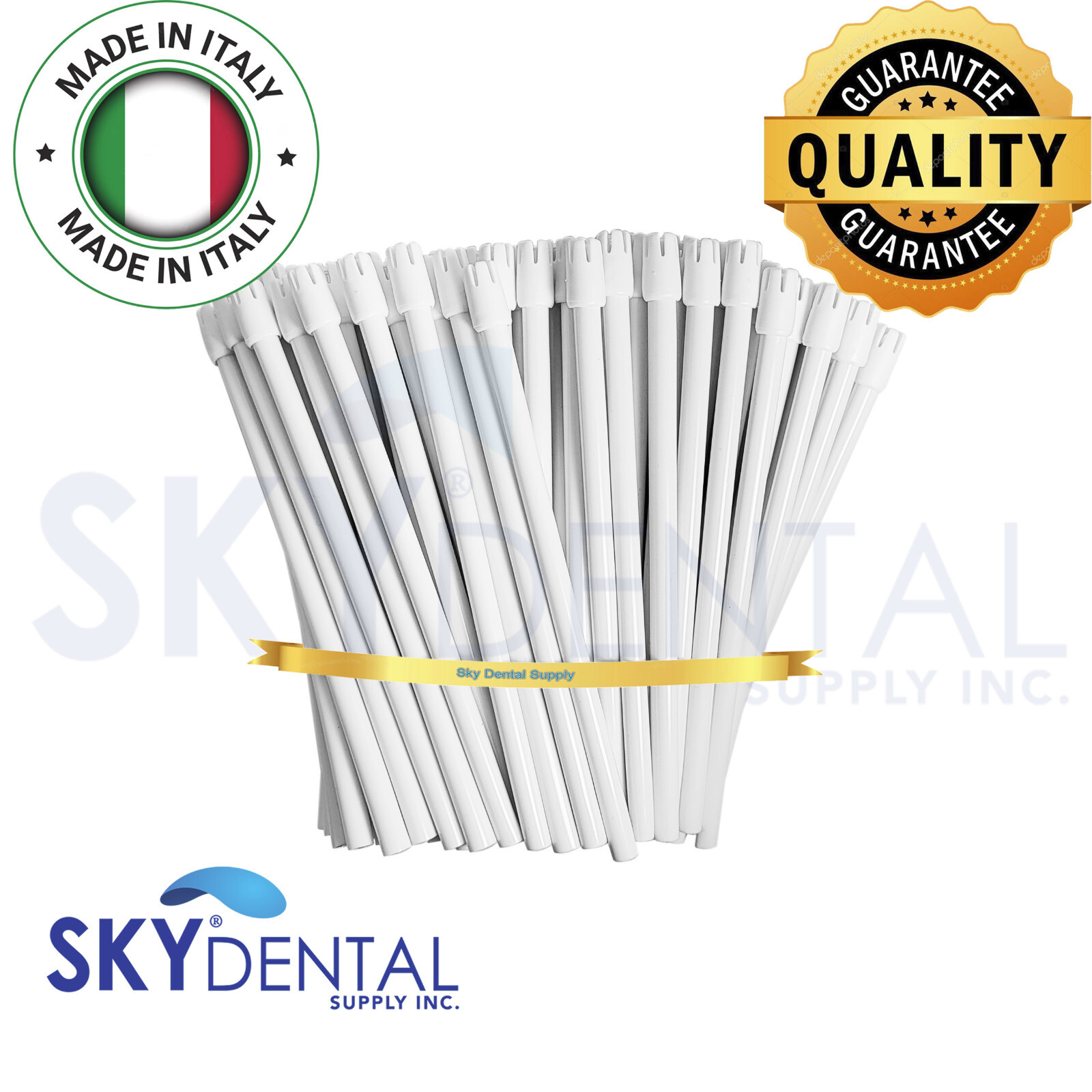 up to 4500 Dental Saliva Ejectors Suction Ejector White white tips Made in Italy
