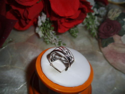 Gorgeous Sterling Silver Cross-wire Adjustable Toe Ring Stamped 925