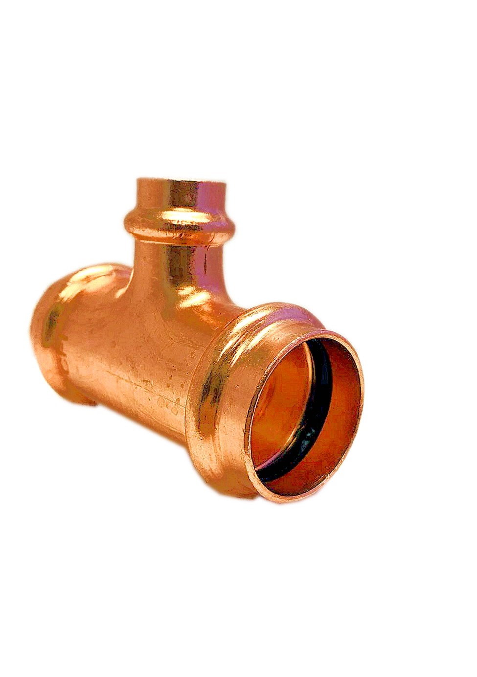 Libra Supply Lead Free 1'' x 1'' x 3/4” inch Press Copper Reducing Tee P x P x P