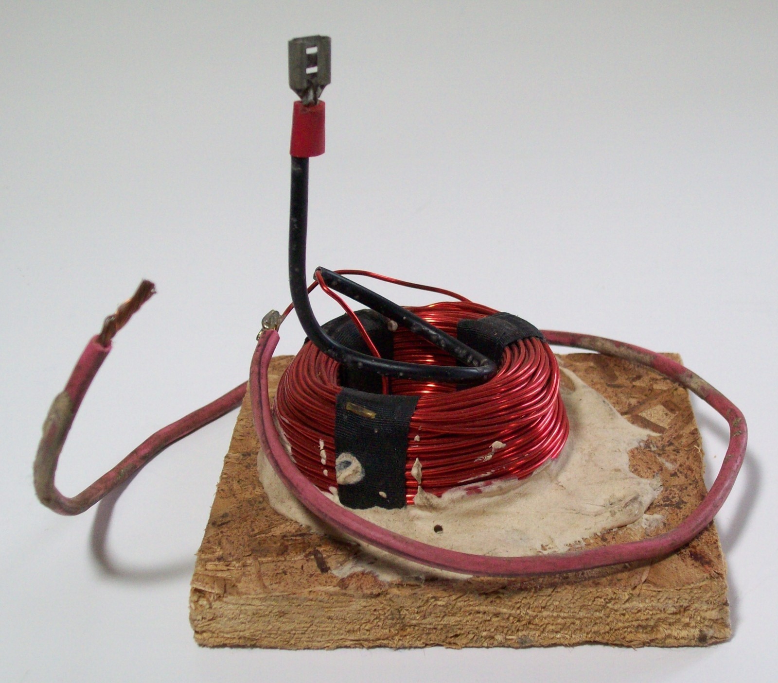 Homemade Coil on a Board Electromagnetic Science Fair Copper Wire Electrical