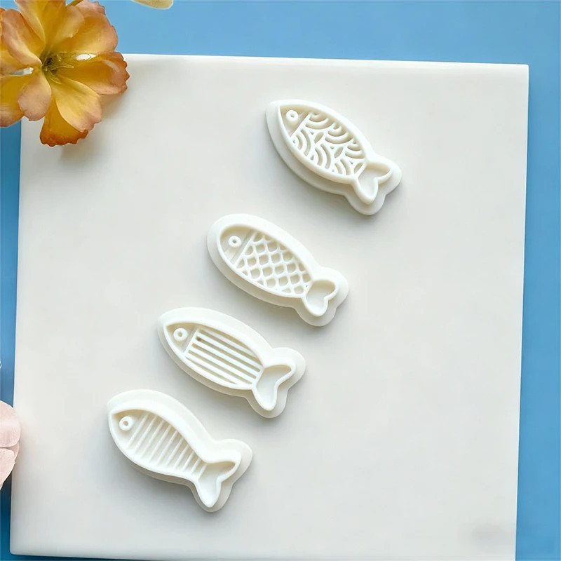 Creative Fish Series Earrings Polymer Clay Cutter Cute Cartoon Pottery Mold DIY