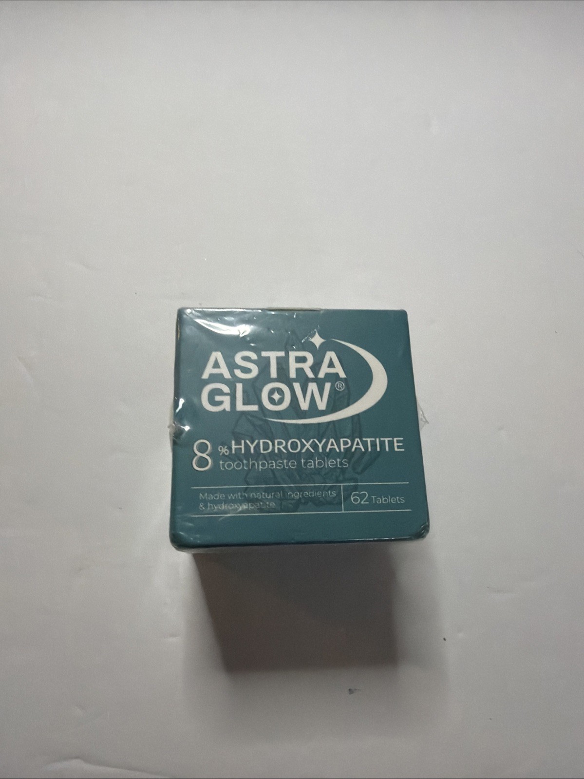 astra glow 8% hydroxyapatite toothpaste tablets new Sealed