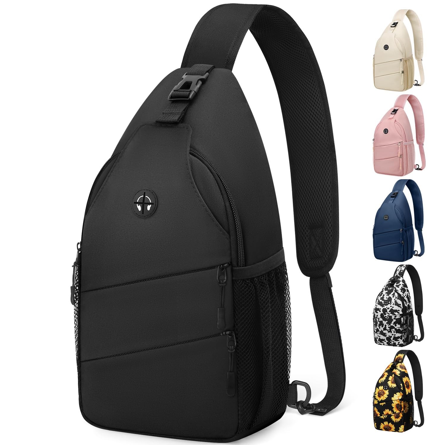 Trendy Crossbody Bag for Women and Men, Casual Sling Backpack for Travel
