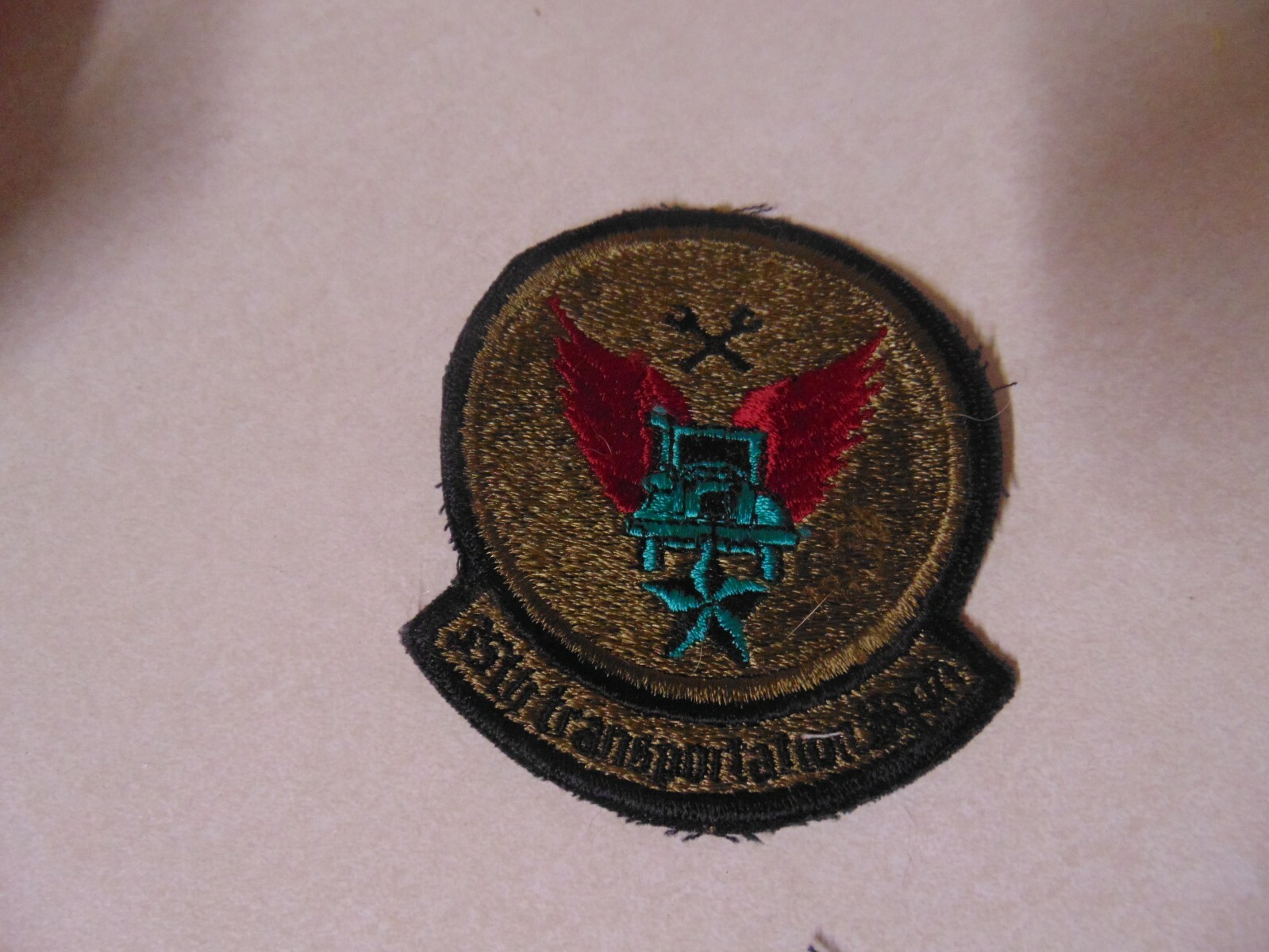MILITARY PATCH SEW ON OLDER POCKET US AIR FORCE 35TH TRANSPORTATION SQUADRON