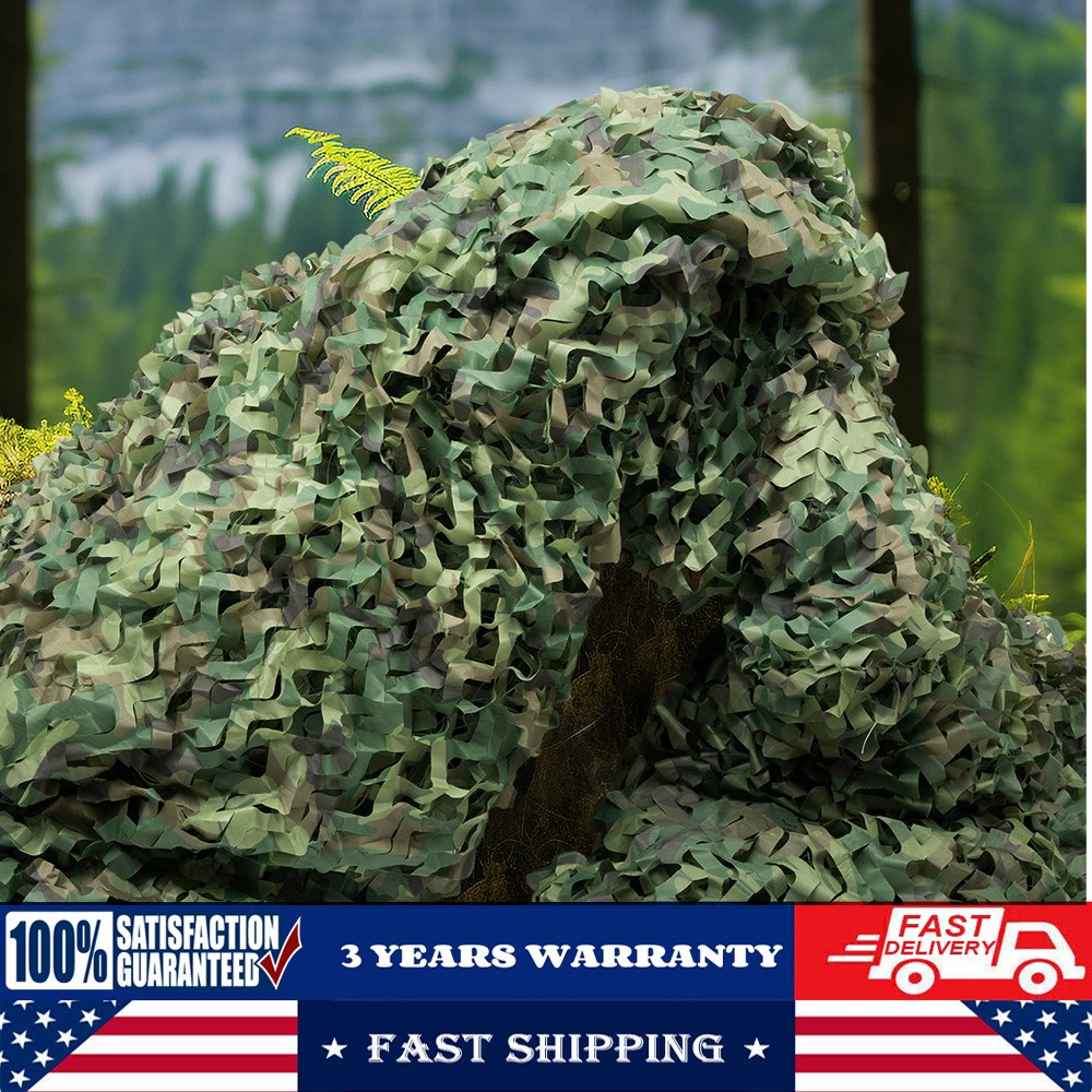 Woodland Net For Military Camping Hunting Camouflage Net 26 X 26 Ft Camo Net