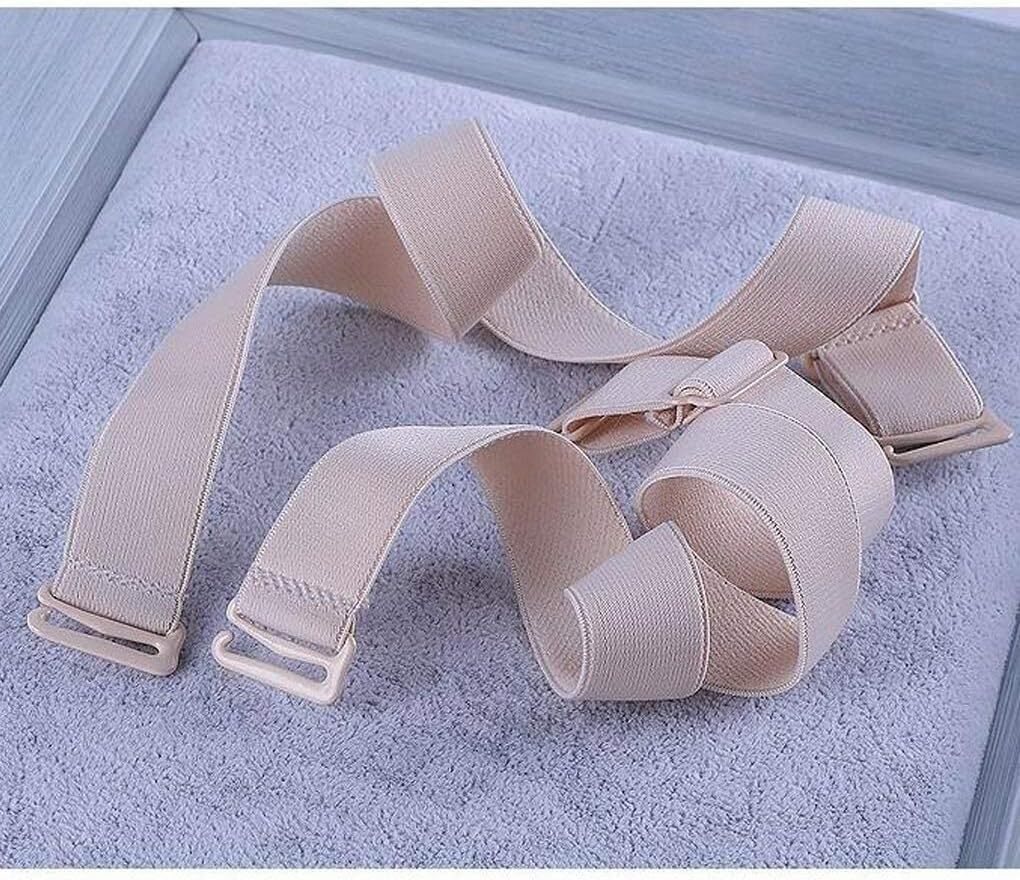 3 Pairs Elastic Adjustable Bra Strap Replacement Removable, 12mm Width Band