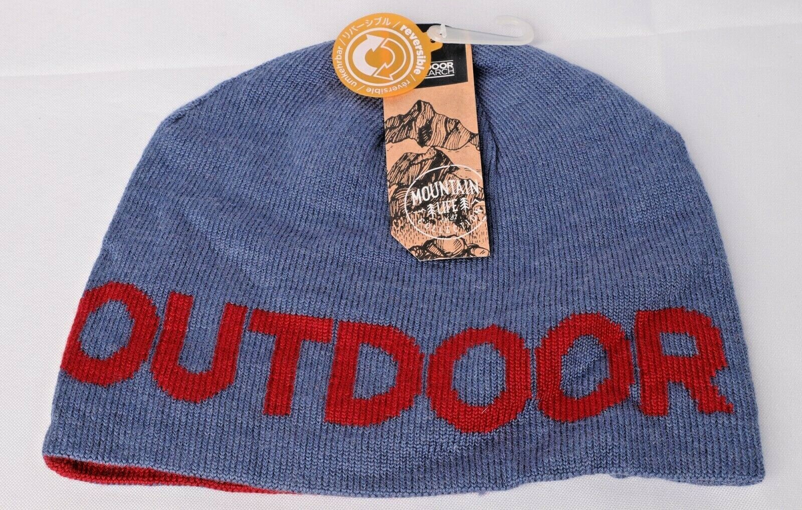 Outdoor Research Booster Beanie Hats NWT O/S Adult reversible blue 244846