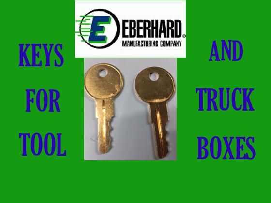 EBERHARD 501CH - 520CH SET OF 2 KEYS  ILLINOIS HUSKY HUDSON TRUCK TOOLBOX