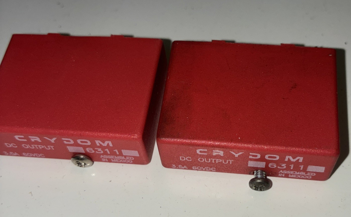 Lot of 2 Crydom 6311 Solid State Relay DC Output Modules 3.5A 60VDC Open Box