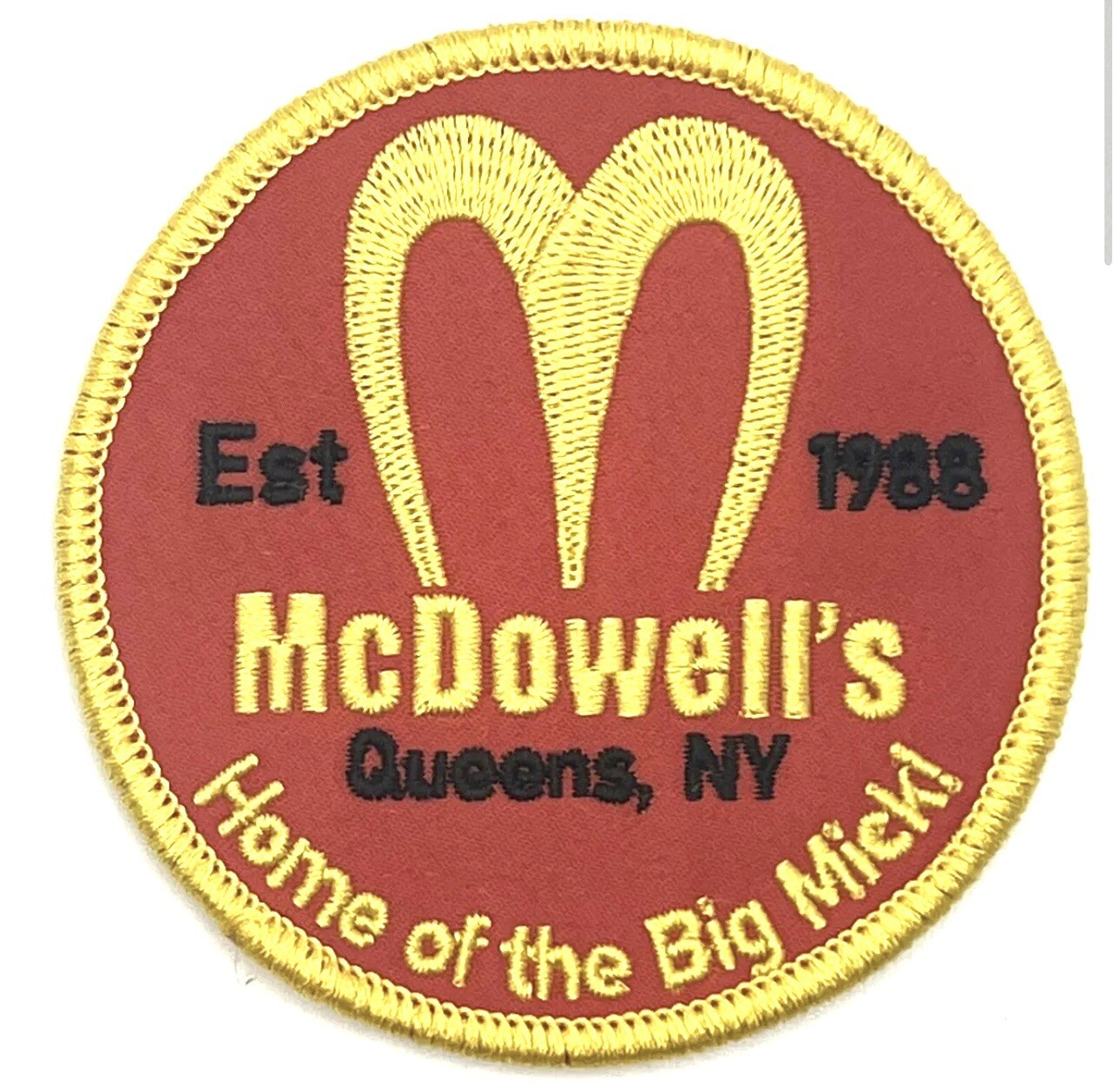 McDowell’s Queens NY Coming To America Movie Patch Vintage Style Retro Cap Hat