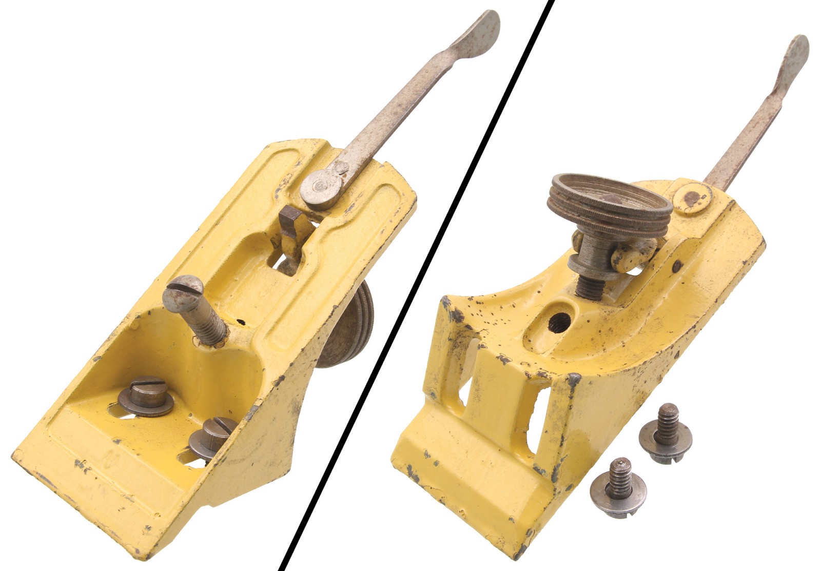Orig. Yellow Frog Mechanism for Stanley Two-Tone Plane- 2" Width-  mjdtoolparts