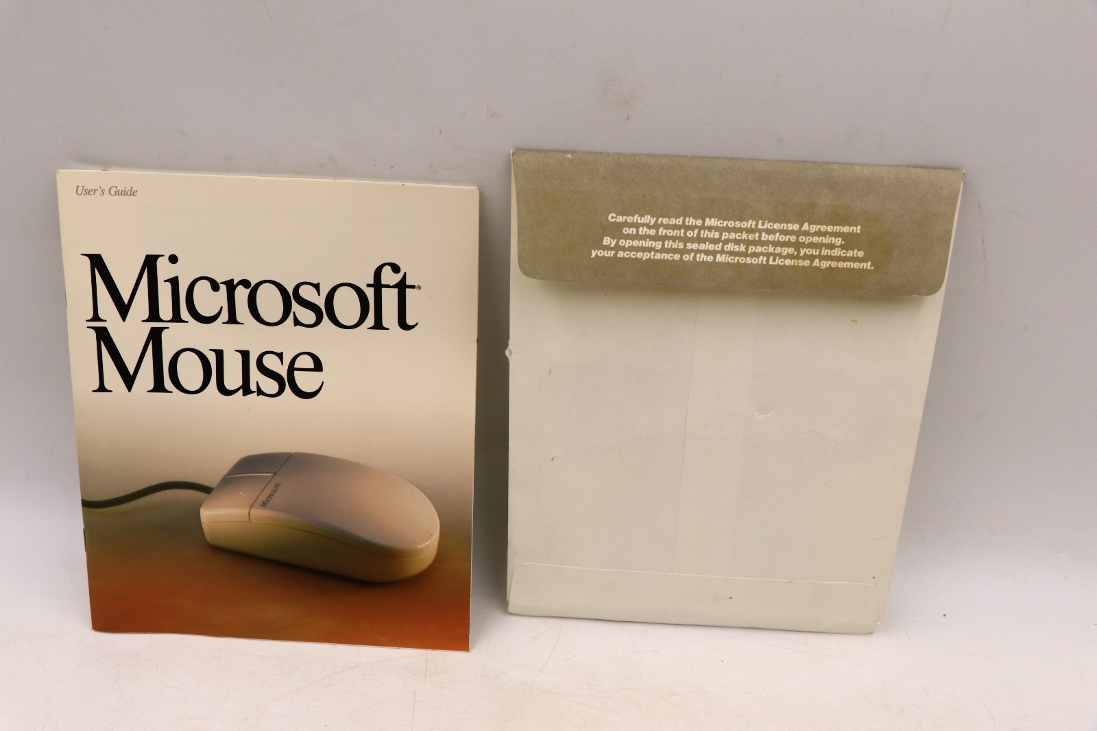 Microsoft Mouse 3.5 5.25 Floppy Disks & Manual 1991 Version