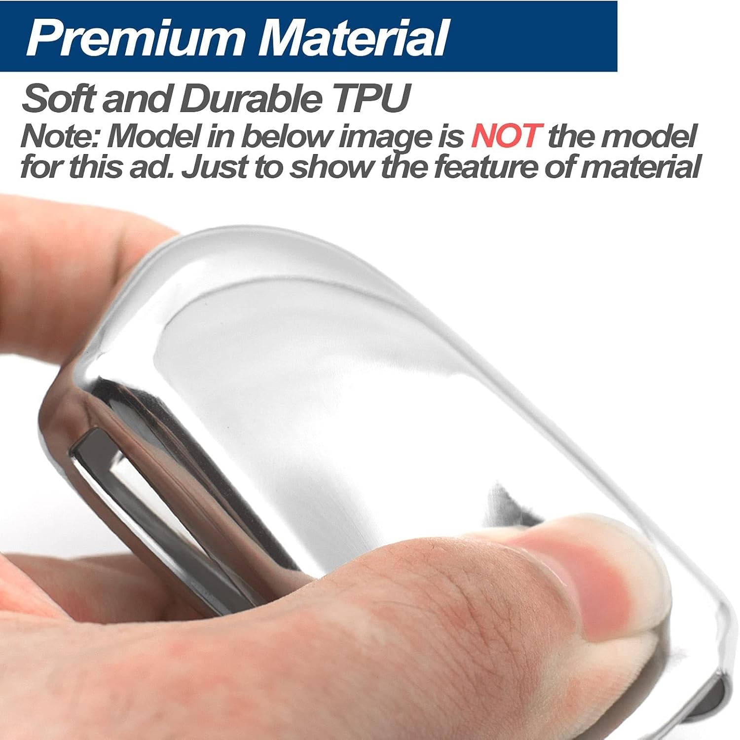 Keyring Protective Case Cover Accessory, Silver Edition