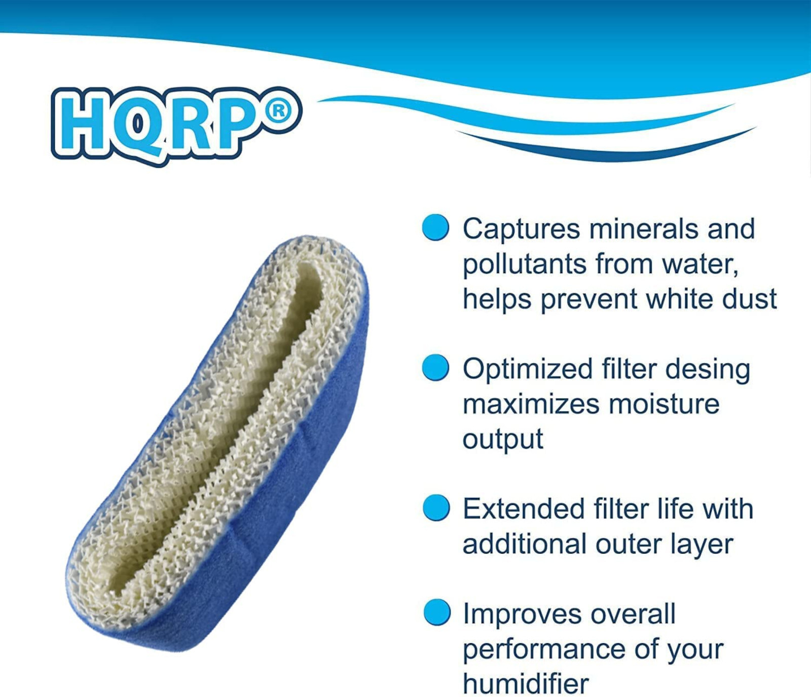 2-Pack Wick Filter for Duracraft Humidifiers HC-888 HC-888N Filter C Replacement
