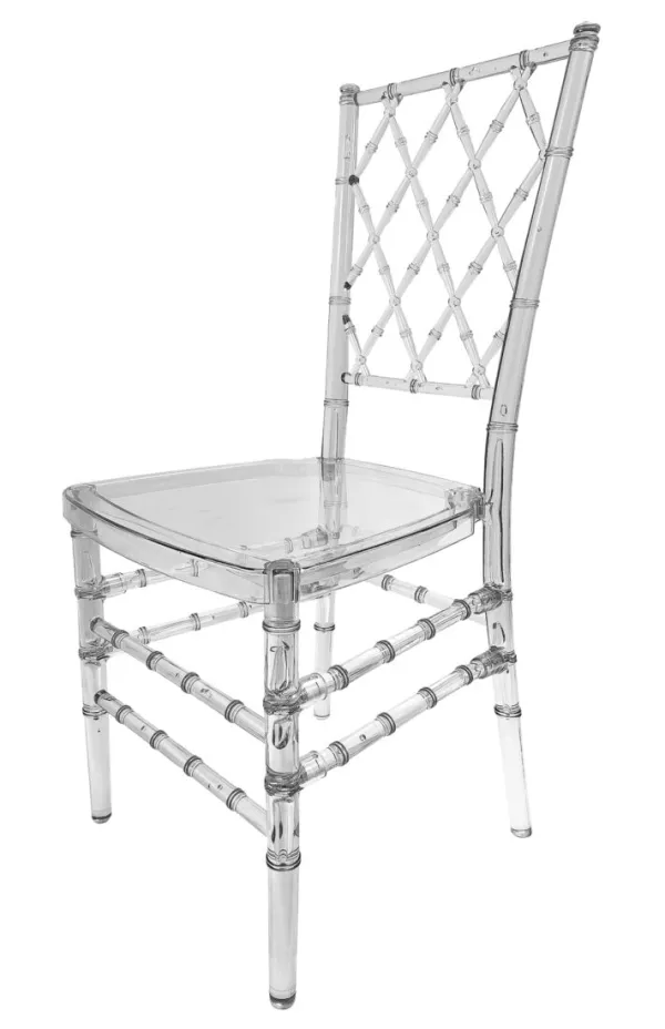 Diamond Resin Chair - Clear - (Unassembled) by Chivari, 4 Pack