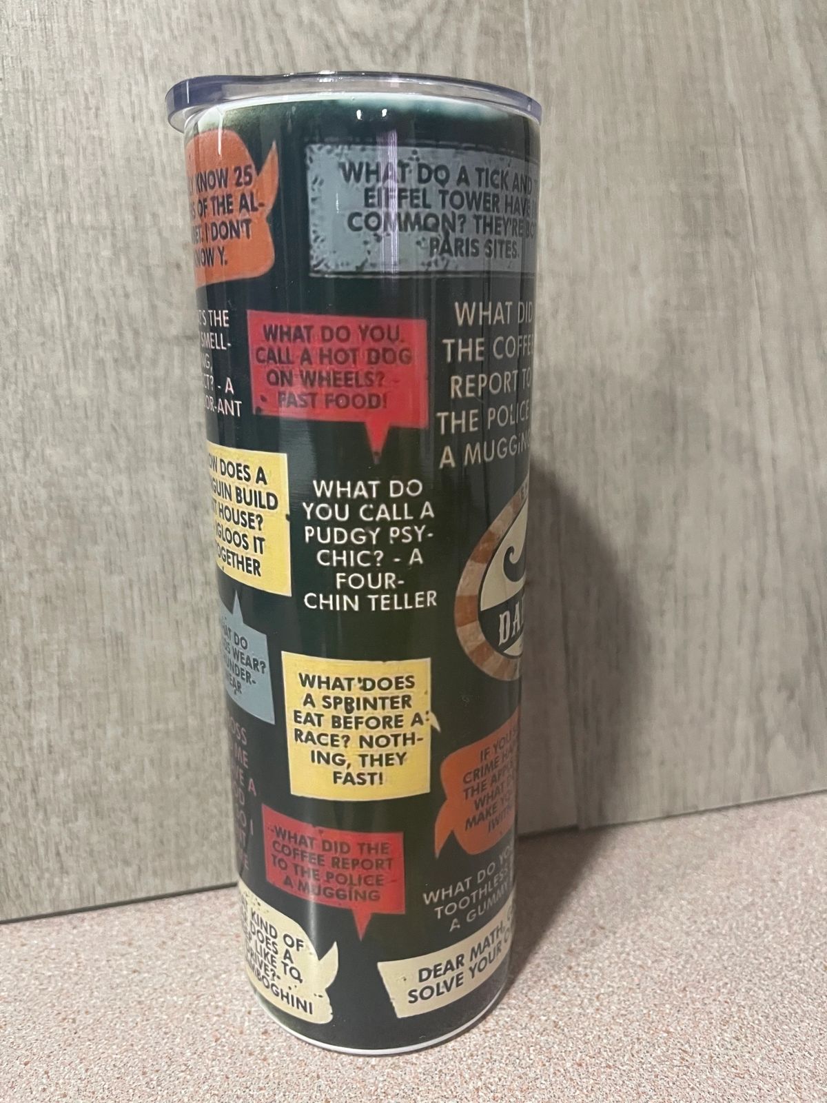 20 oz Graphic Tumbler- Dad Jokes