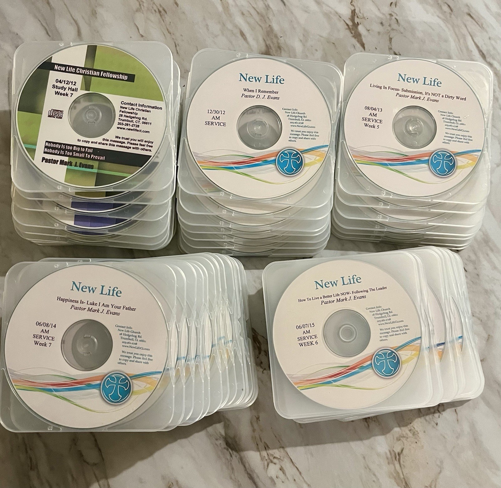 New Life Church Sermons 2011-2015 CD’s (51)