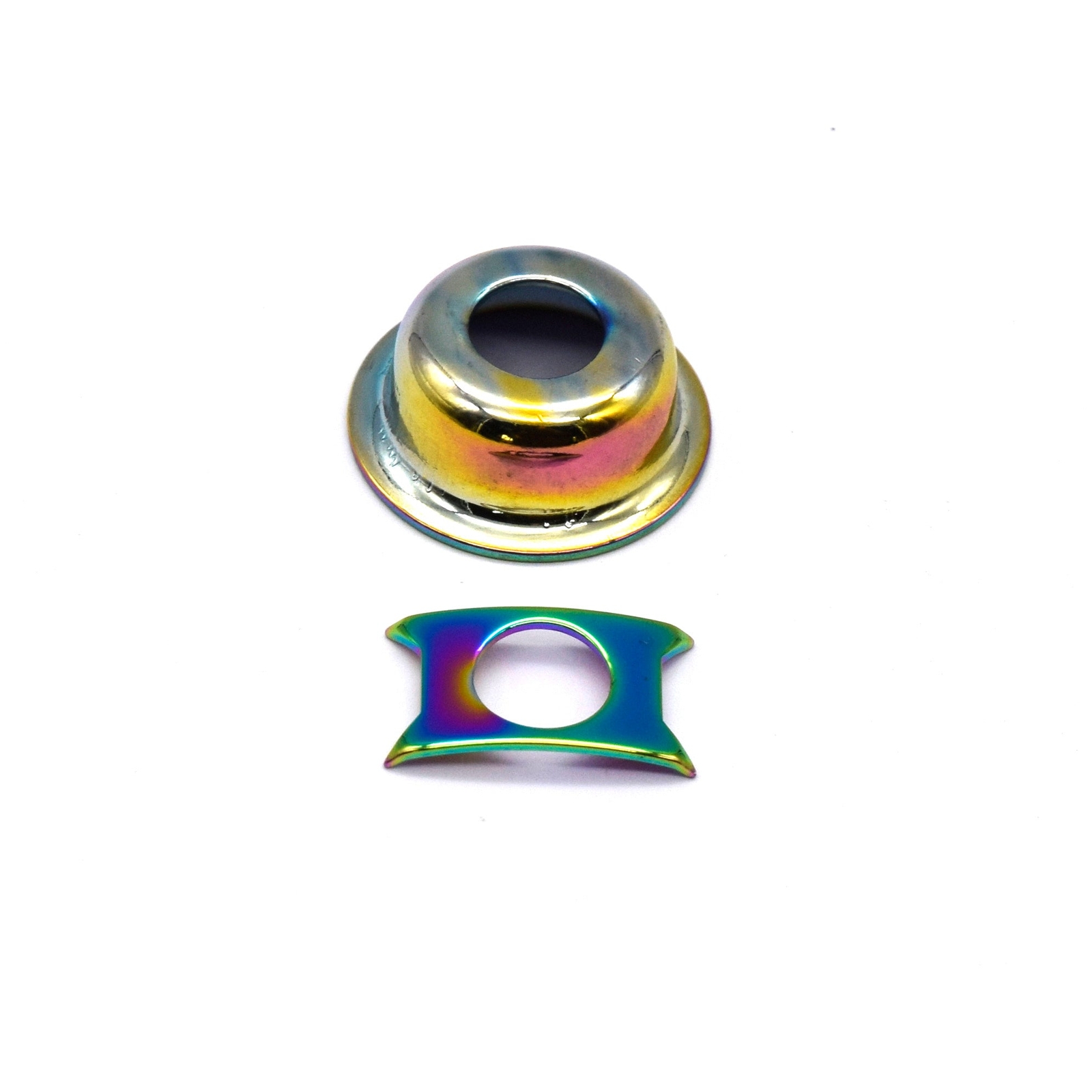 KD By AxLabs Tele Style "T-Cup" Round Recessed Jack Plate - Burnt Chrome