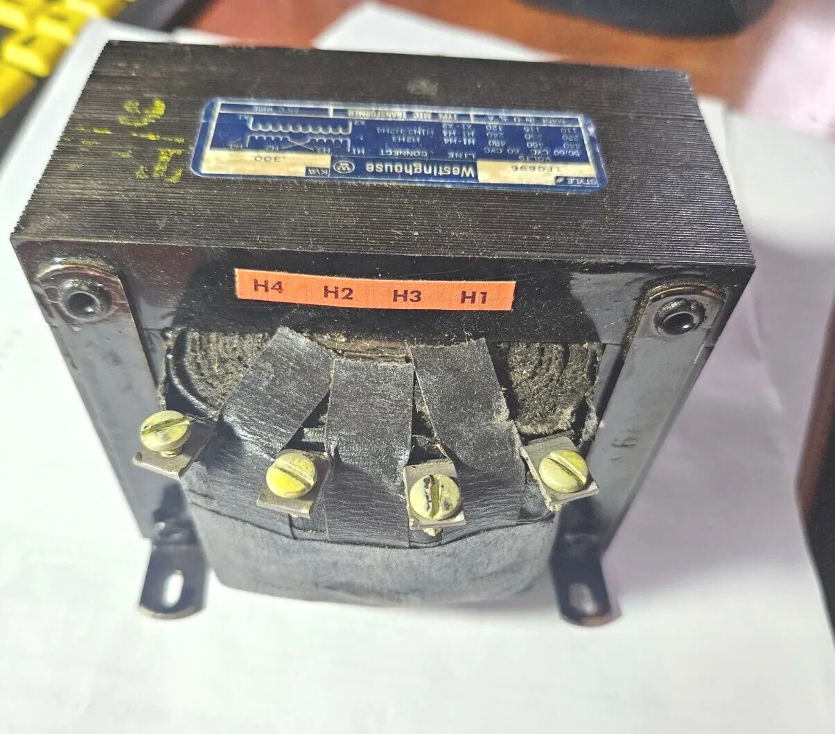 1F0896 WESTINGHOUSE  .300 KVA CONTROL TRANSFORMER  ONAN 307-1259 1F 0896 NOS