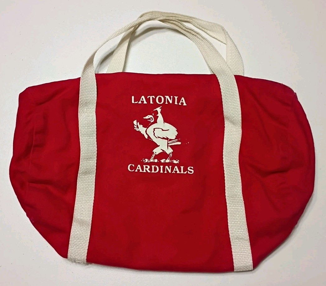 Small Red Duffle Bag Gym Latonia Elementary School Cardinals Kentucky