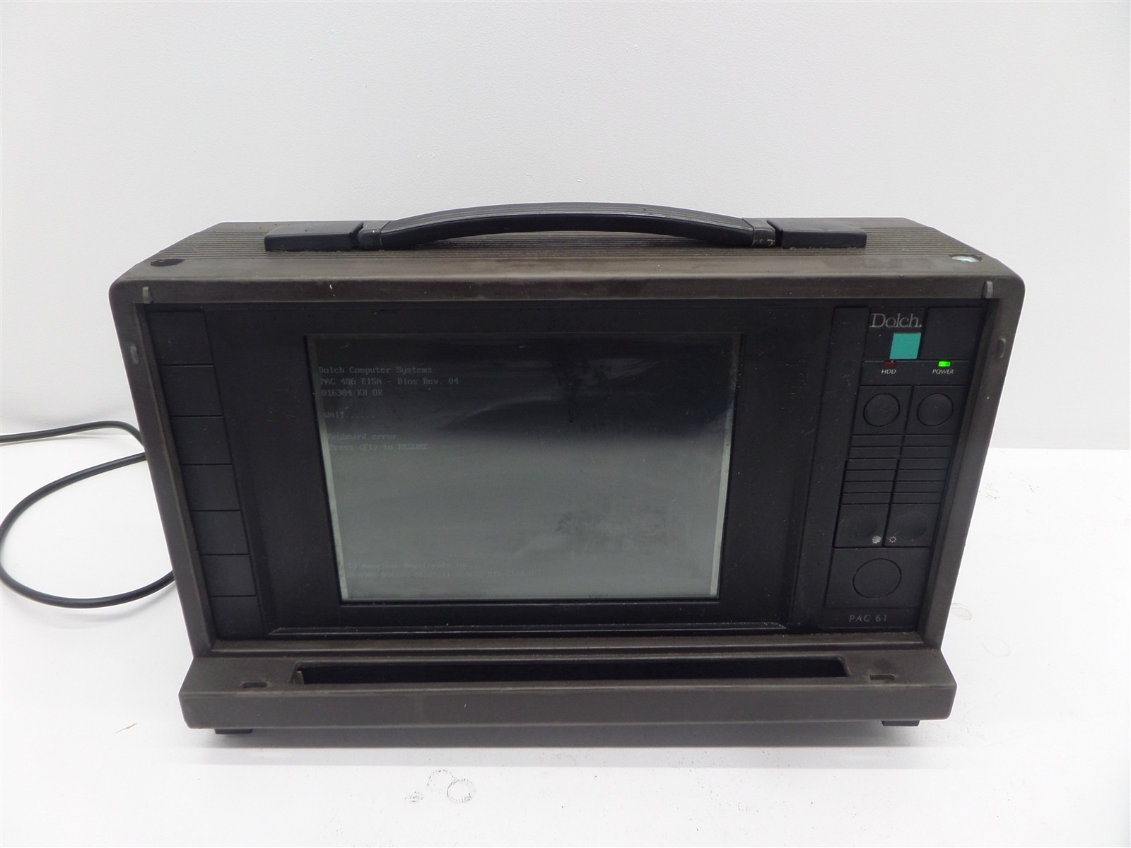 Vintage Dolch PAC 61 Portable PC - No Keyboard, Heavy Wear