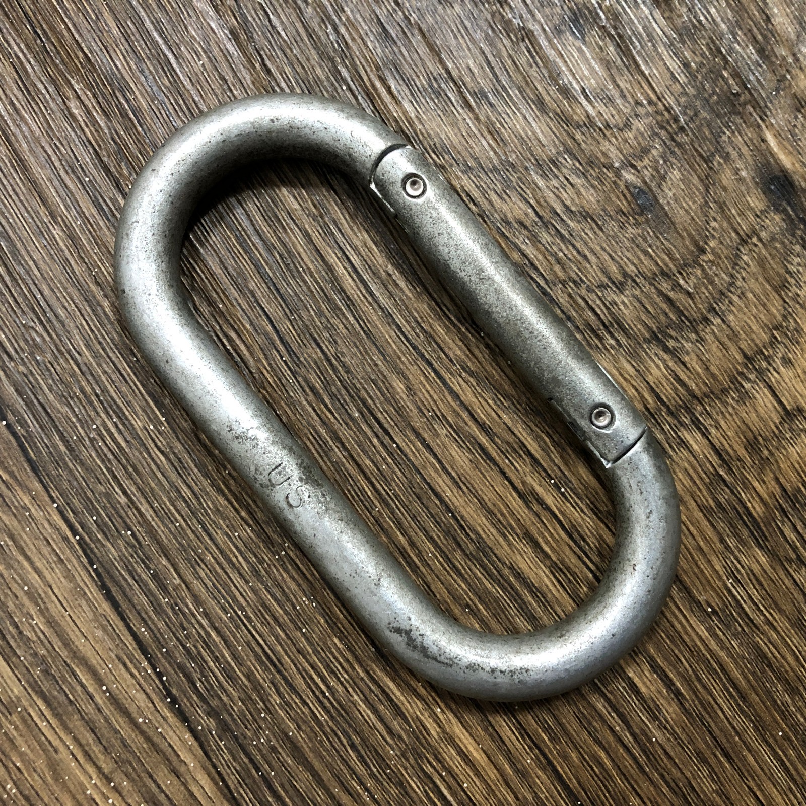 Vintage 80s Vietnam-Style US Army USGI Snap Link D-Ring Carabiner AMF 81
