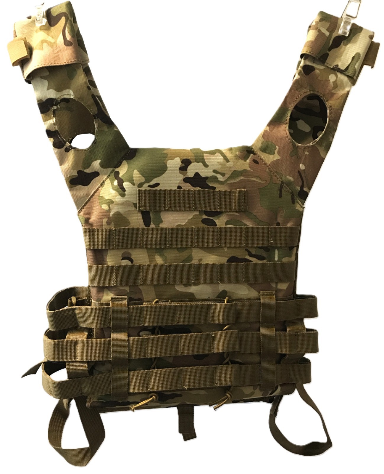 JPC Style Tactical Plate Carrier Vest Multicam Style MOLLE Adjustable in EC