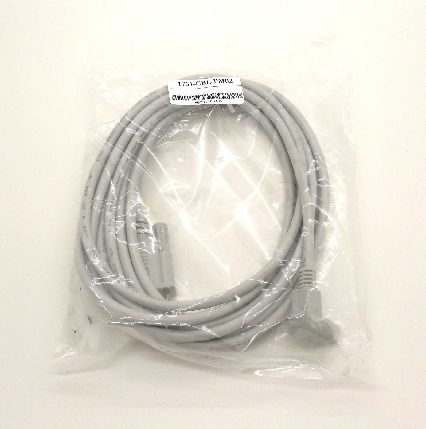 Allen Bradley Micrologix PLC Cable 1761-CBL-PM02 90 deg end MicroLogix 1000-1500