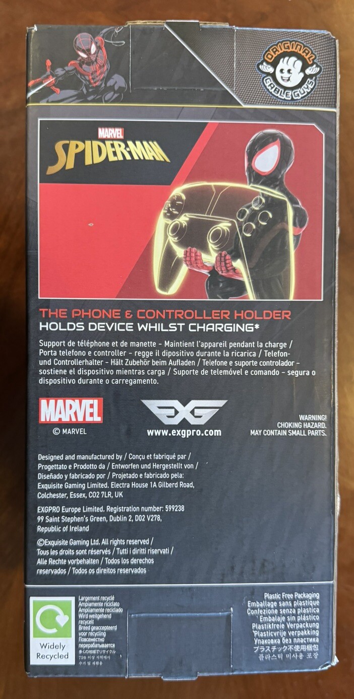 Marvel Spider-Man Miles Morales The Phone & Controller Holder NEW