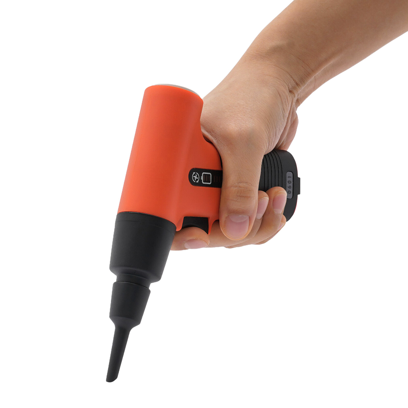 150W Orange Compressed Air Duster Tiny Electric Cleaner Rechargeable Air Blower