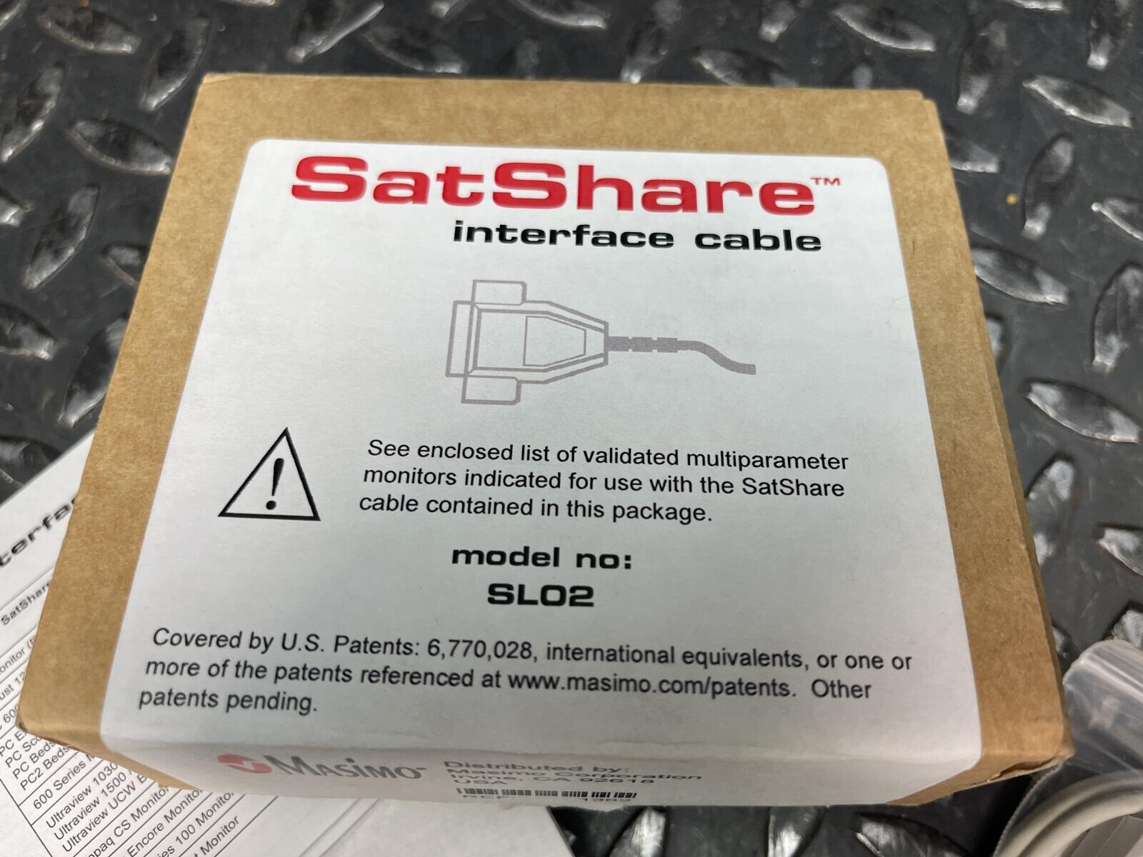 Masimo SatShare SL02 Interface Cable -Unused
