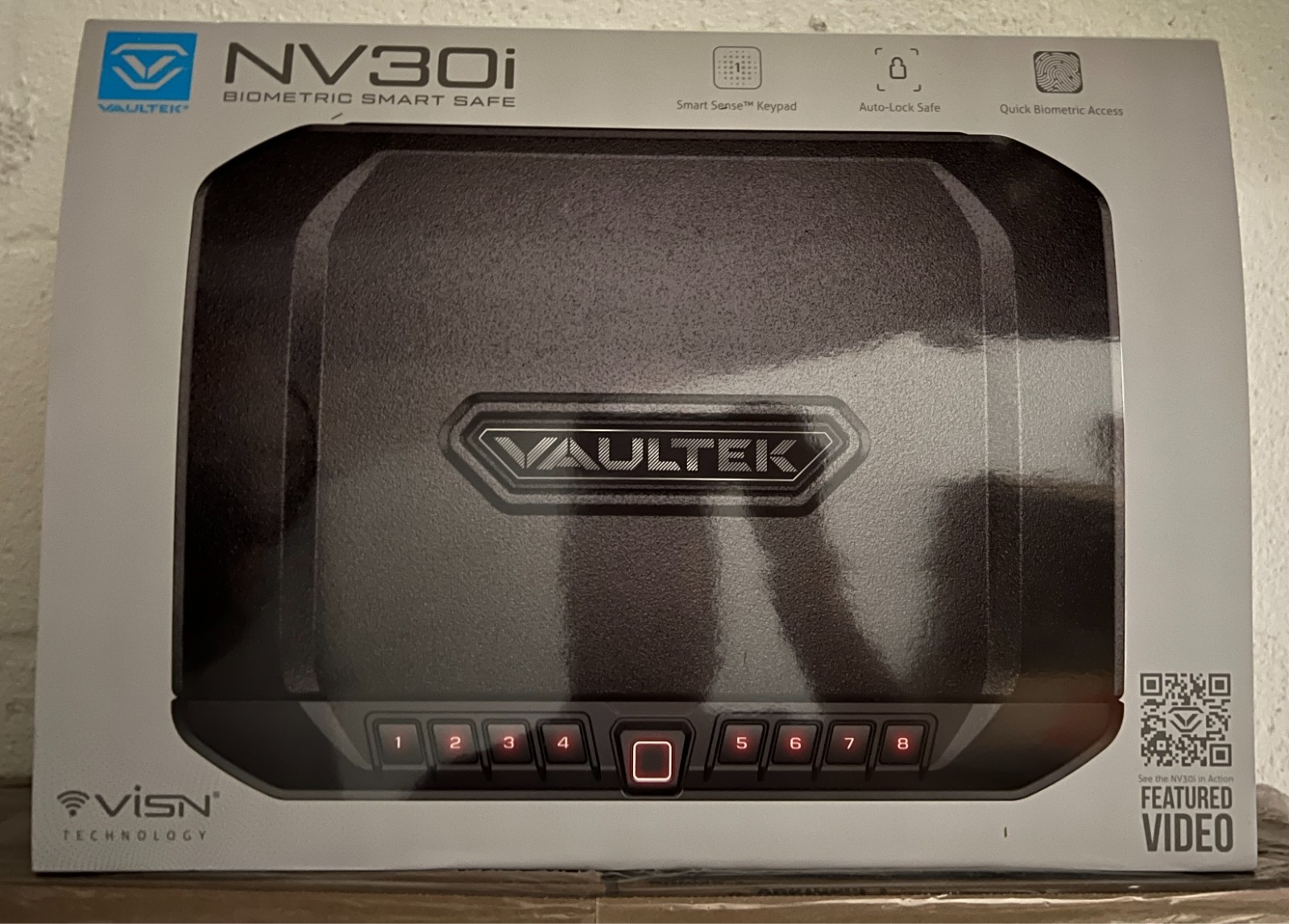 Vaultek NV30i ViSN WiFi Biometric Smart Safe – Brand New Sealed