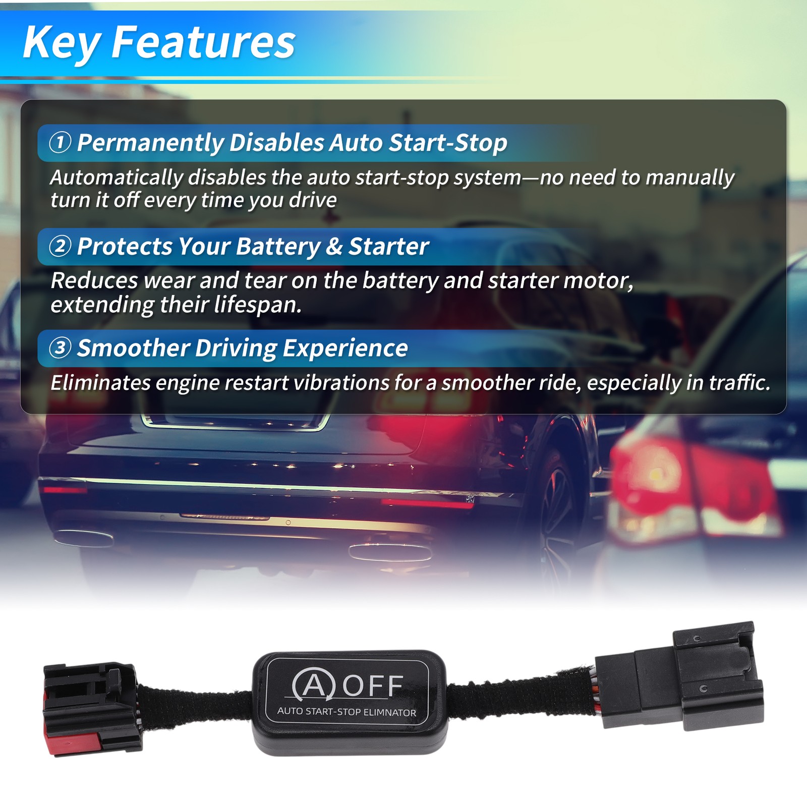 Auto Start Stop Eliminator for Lincoln Aviator 2020-2024 Auto Start Stop Disable