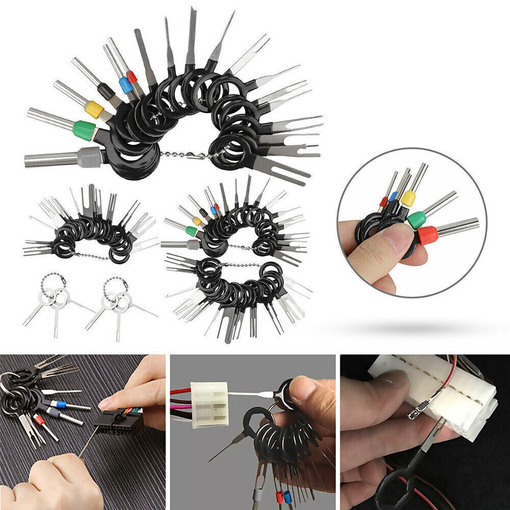 82pcs Pin Ejector Wire Kit Extractor Connector Puller Car Terminal Removal Tool