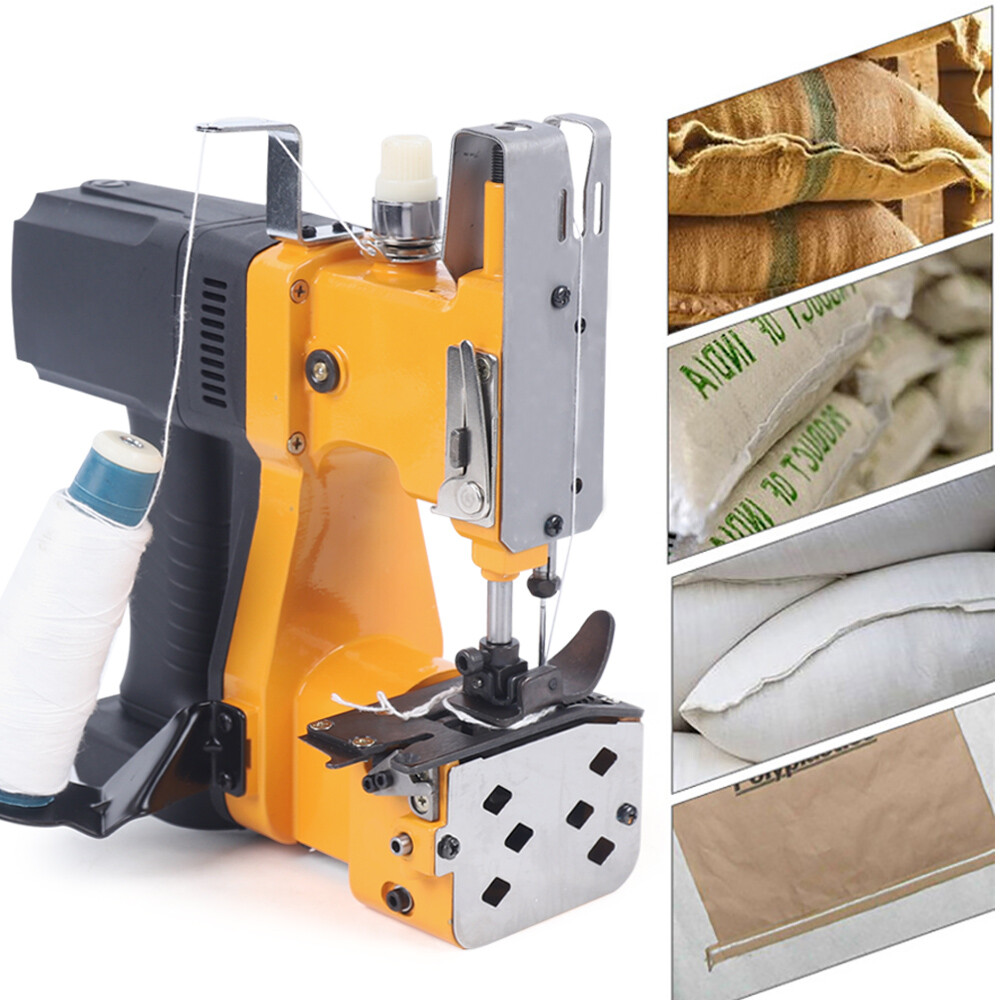 Electric Bag Stitching Closer Portable Wireless Sack Seal Sewing Machine Kit USA