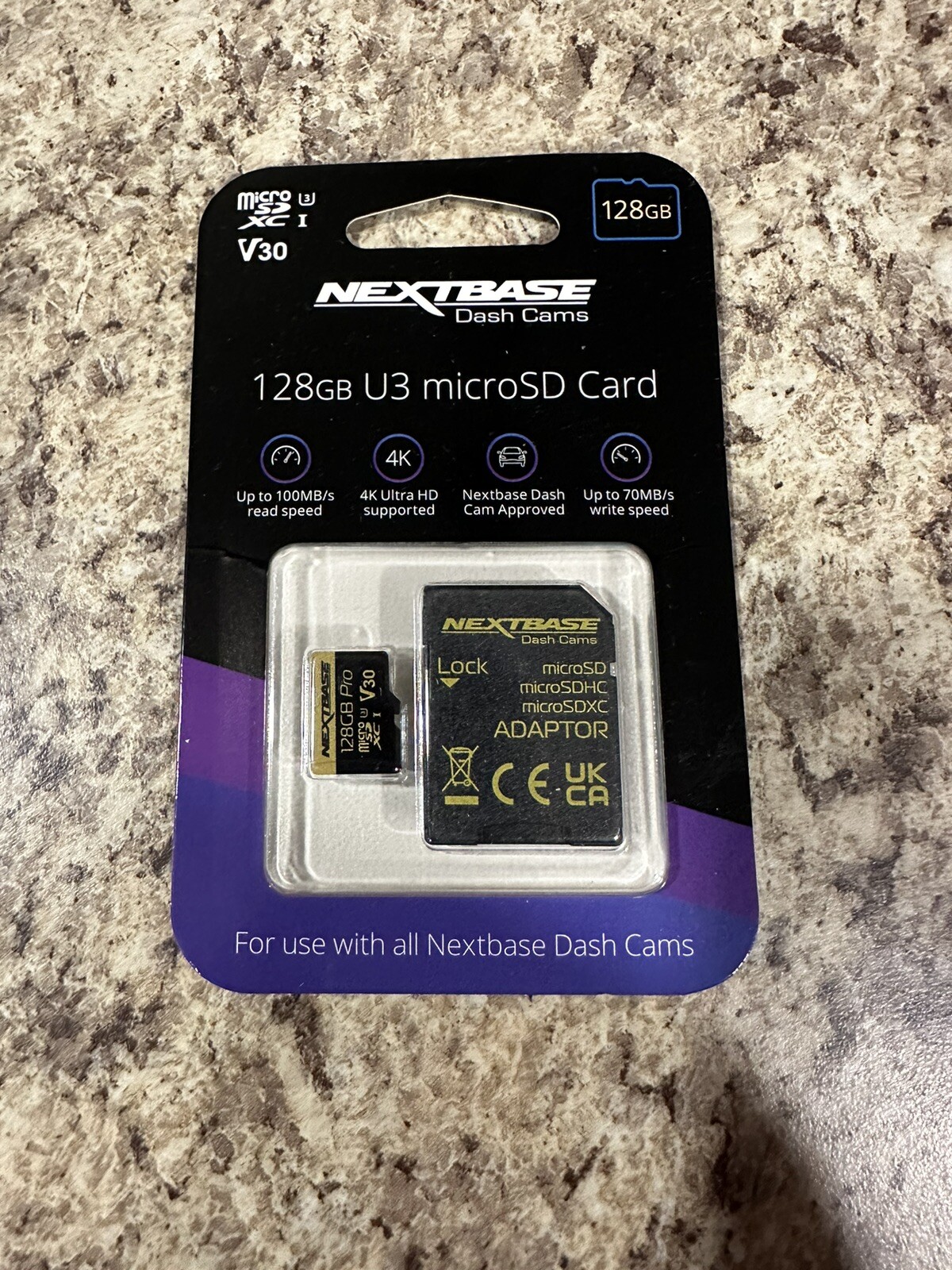 Nextbase 128GB U3 Micro SD Memory Card For Dash Cams