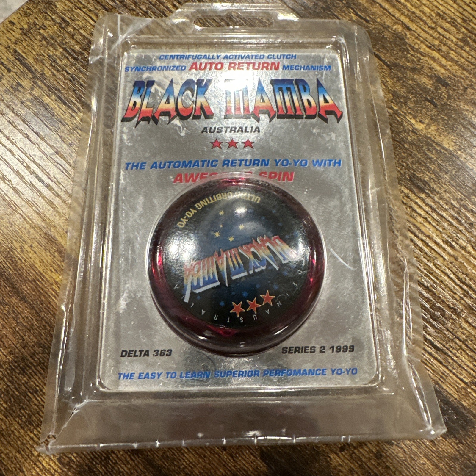 BLACK MAMBA Australia 3 Star Delta 363 Yo-Yo 1990's Vintage New NIP