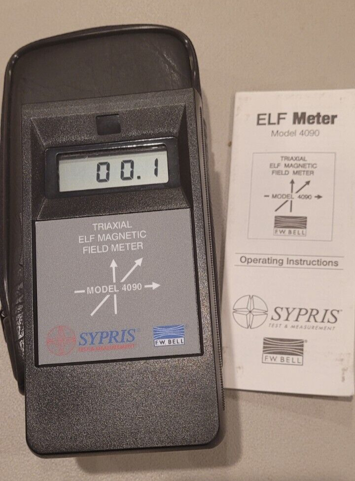 F.W. BELL 4090 TRIPLE-AXIS AC GAUSSMETER, EMF and ELF tester, new certificate