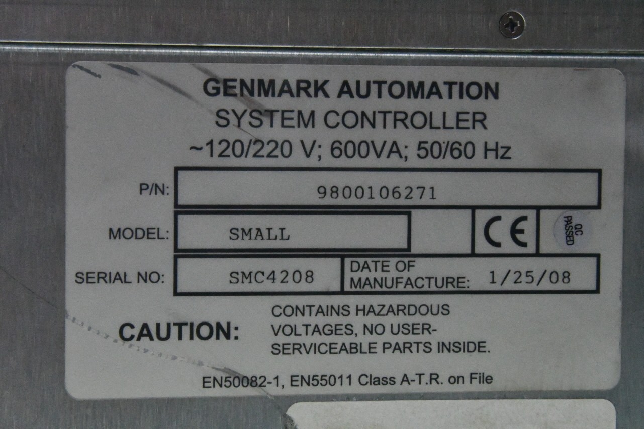 Genmark Automation P/N 980010627 , System Controller , Model SMALL