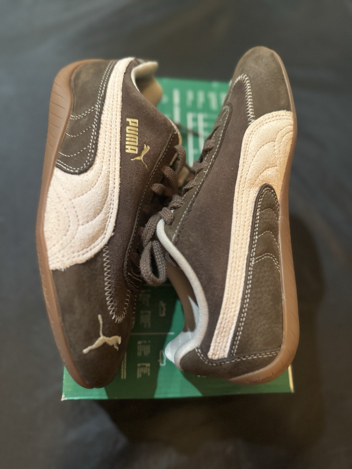 Puma Speedcat Wine Club Womens Sneakers Chocolate Jasmin Flower 402562_01 Sz 6.5