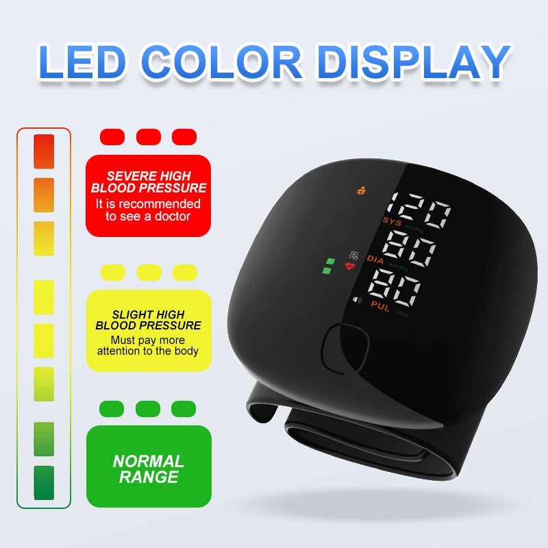 Wrist Voice Blood Pressure Meter Home Electronic Blood Pressure Meter