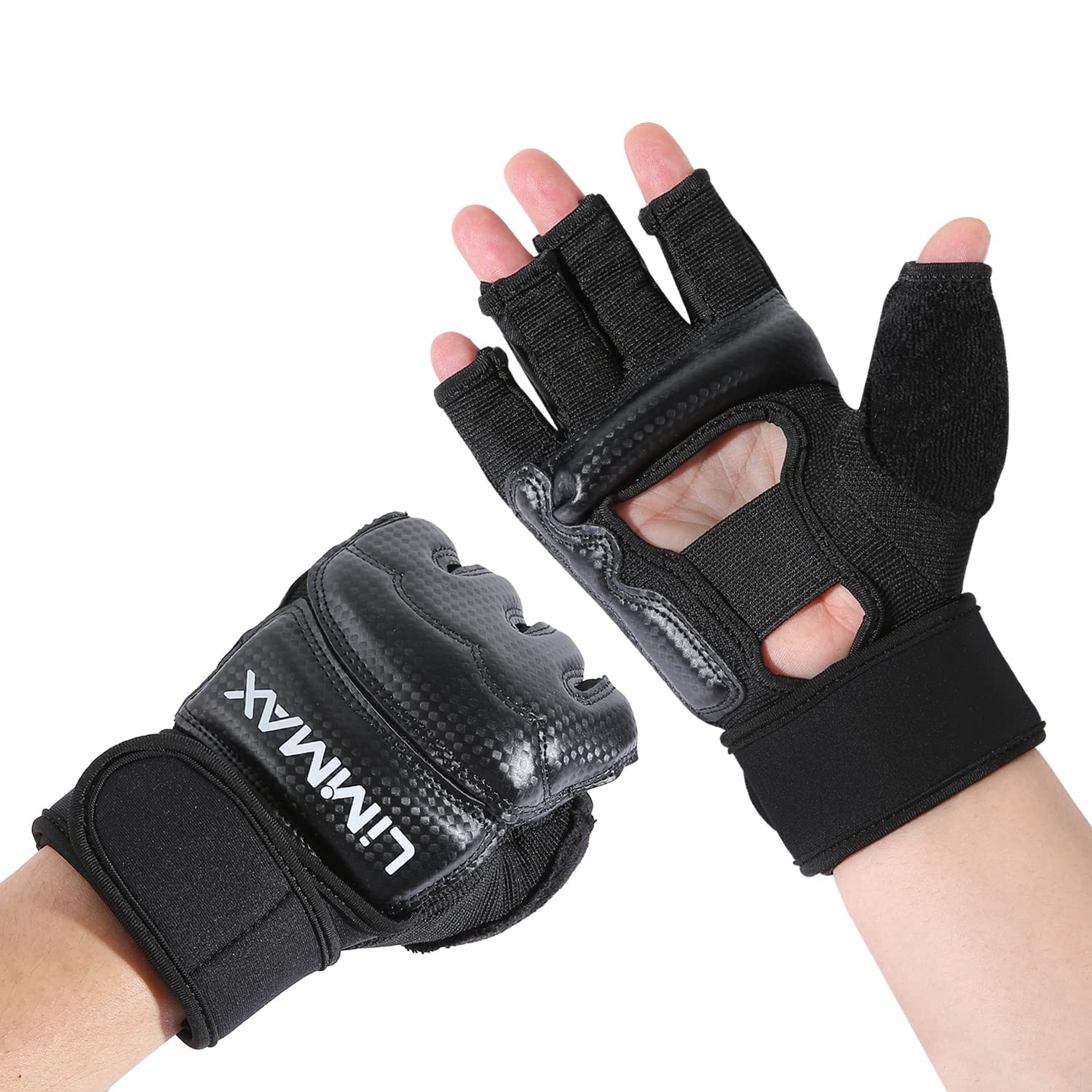 Kickboxing Sparring Gloves MMA Gloves for Men Women Half Finger Boxing Gloves...