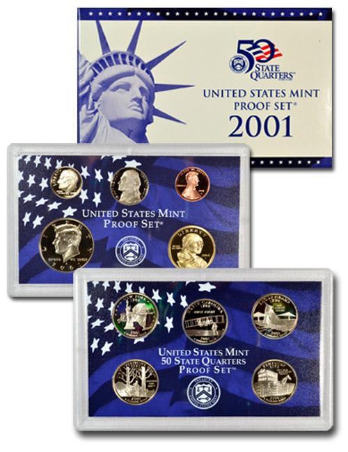 2001-S U.S. Proof Coin Set GEM Proof OGP