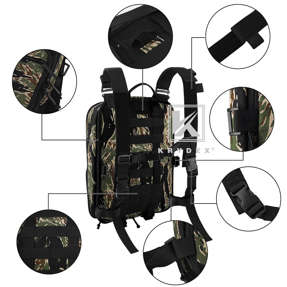 KRYDEX Tactical D3CR Chest Rig Harness D3 Flatpack Backpack MOLLE Rucksack GT