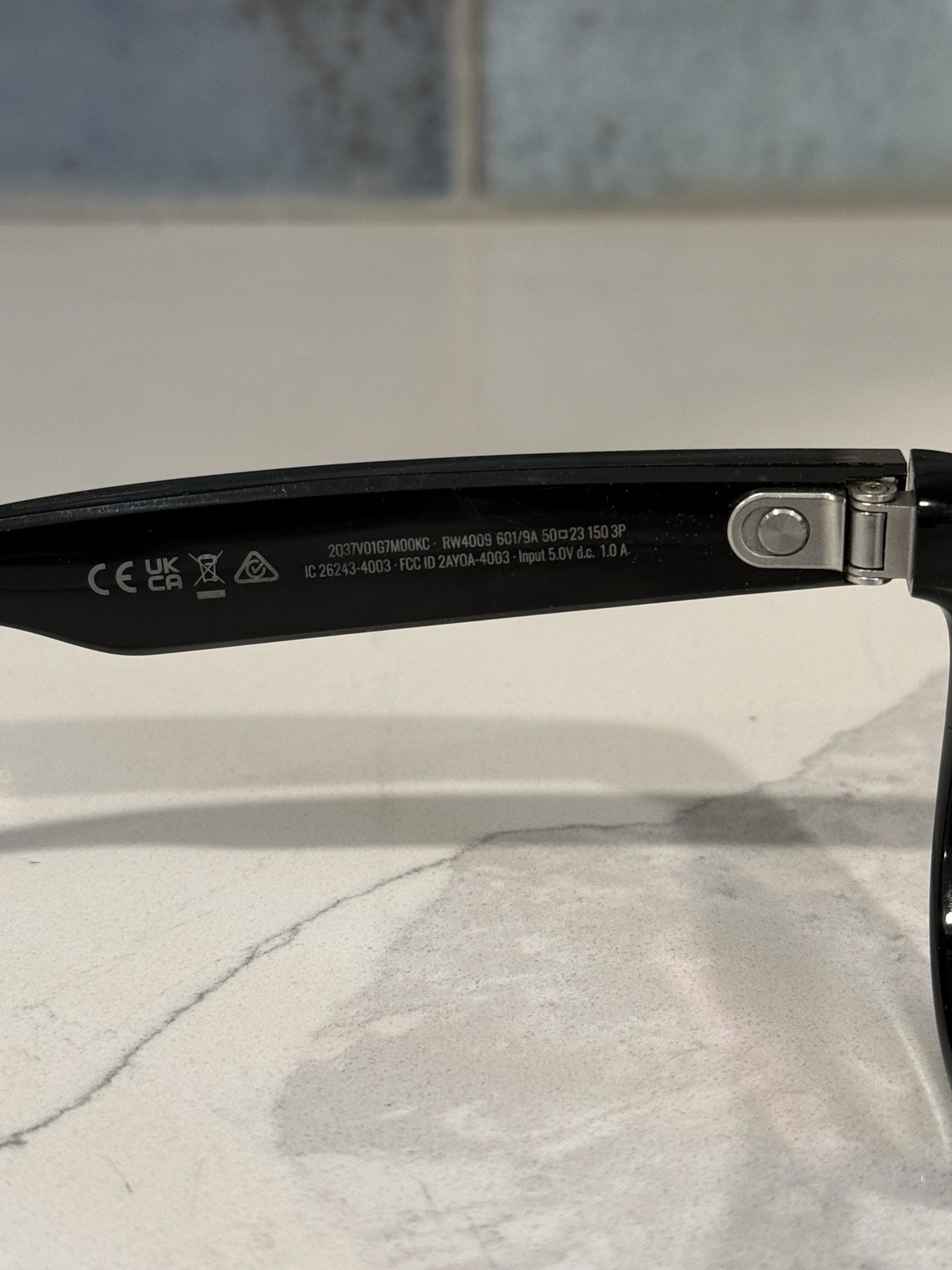 Ray-Ban Meta Headliner Gen 1 Black EssilorLuxotica RW4009 For Parts Only AS-IS