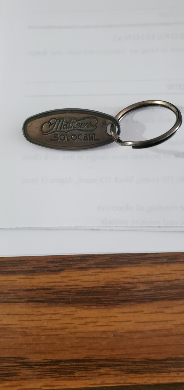 Mathews solo cam key chain