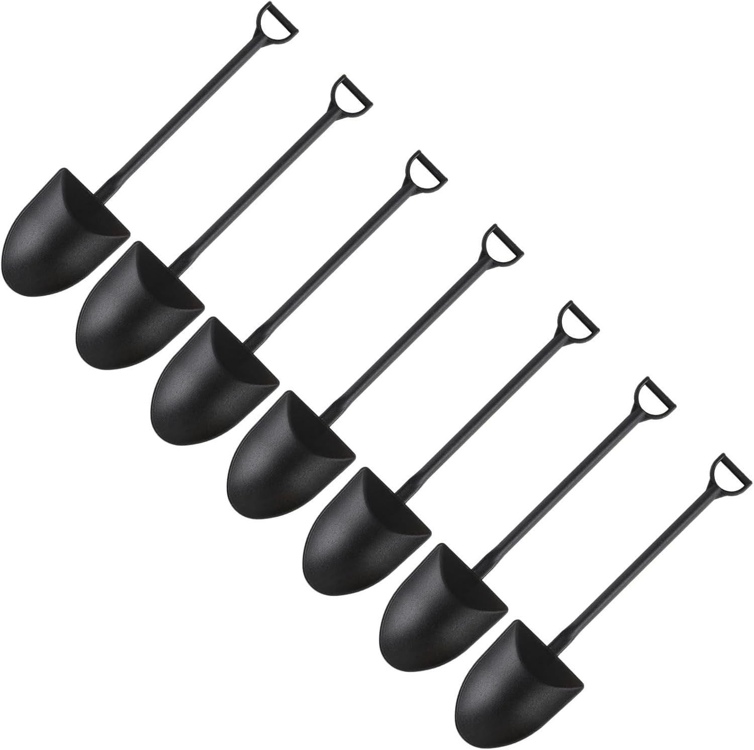 Mini Shovel Spoons for Derts, Disposable Plastic Icecre Spoons