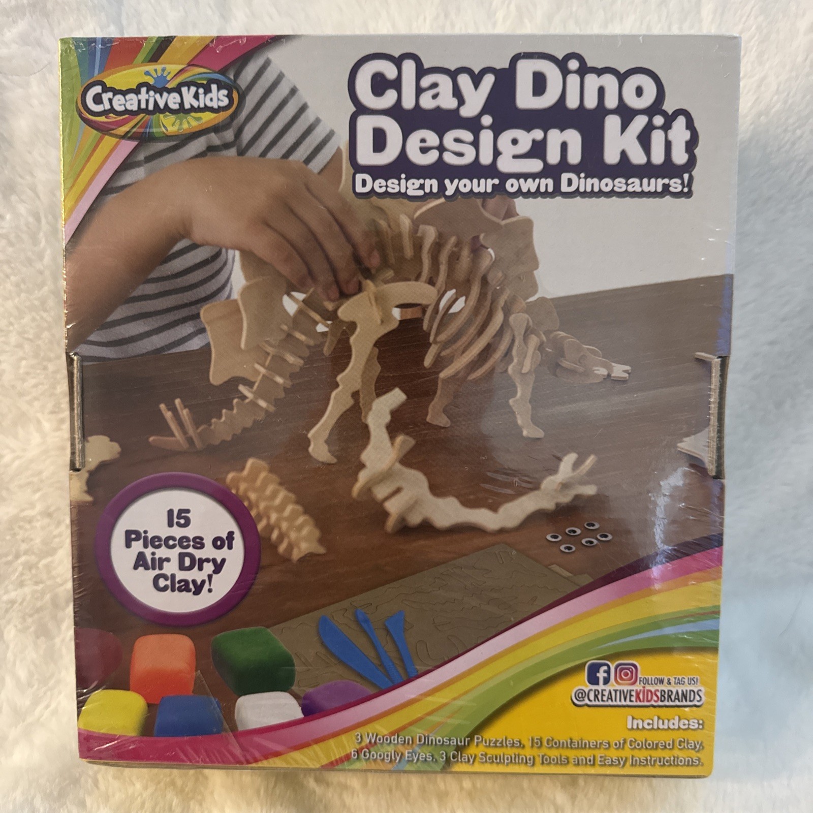 Dino Models Clay Craft Kit - Dinosaur Arts and Crafts for Kids NEW Sealed
