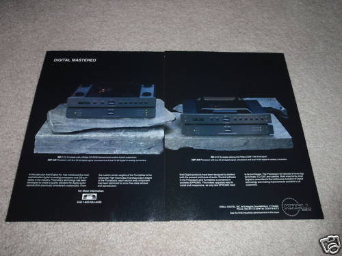 Krell MD-1,SBP-64x,MD-2,SBP-32x Cd Ad, 1990, very RARE!